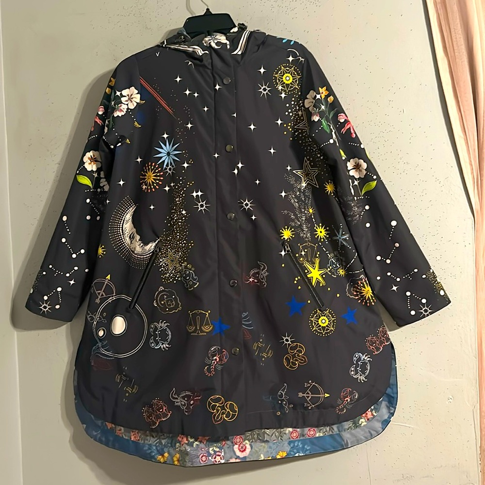 Johnny Was reversible coat. Rain resistant NWOT - Picture 7 of 12